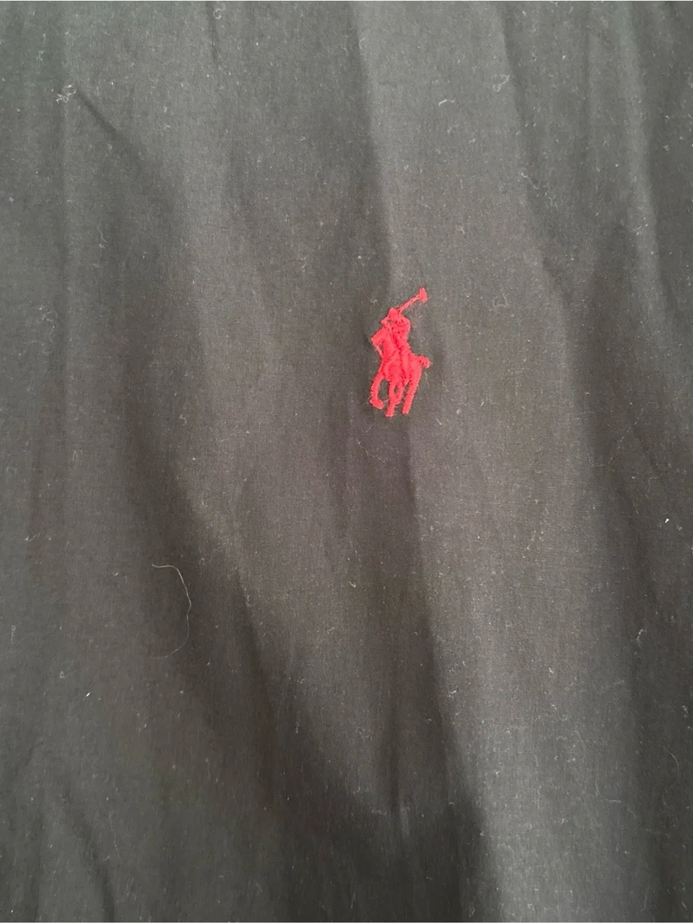 Polo by Ralph Lauren Black Button-Down Shirt with Red Pony Size XXL